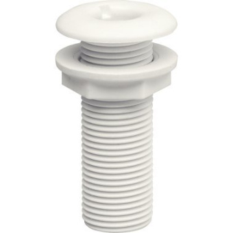 Plastimo 62167 - White Thread Thru-hull Fitting Flush ø17 - L65mm