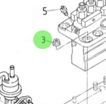 Nanni Diesel 970313529 - Flange Bolt for Engine Block and Fuel Filter