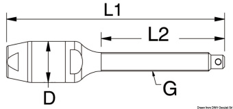 Osculati 05.222.06 - Threaded Terminal For Ø 6 mm Rope