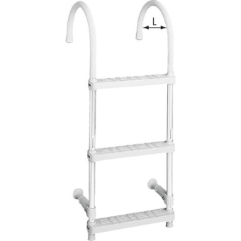 Plastimo 35913 - Boarding ladder 4 steps 26 cm