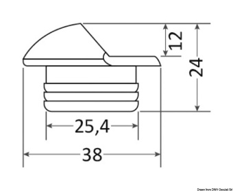 Osculati 13.425.92 - Alcor Recess Mounting Red LED Courtesy Light