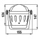 Riviera Compass Zenith Series Black BZ1 - Recessed Installation