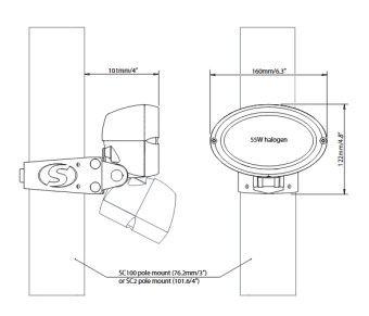 Scanstrut SC117 Deck Light LED for Mast Mount SC Series