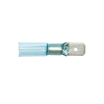  Heat-shrinkable Watertight Crimp Terminal Male Clip Blue 1.5-2.5 mm²