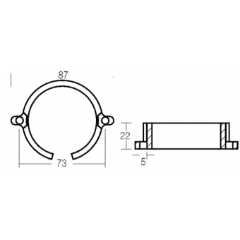 Tecnoseal Zinc Collar For Bravo I-II-III