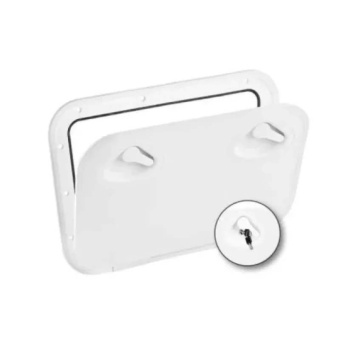 Nuova Rade 196852 - Mid Line Hatch w/Lock, White, 355x600mm