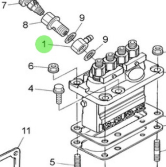 Nanni Diesel 911200277 - Eye Joint for Injection and Feed Pump
