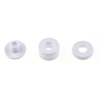 TREM Nylon Windshield Spacers for Plexiglass Ø4.5–5.5 mm, White & Black