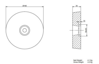 MME Hull/Rudder Anode Zinc MME41ZB