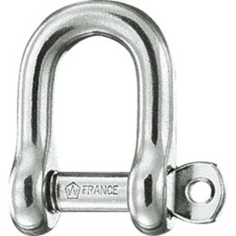 Plastimo 100728 - Long Shackle Self-locking Forged St. Steel Ø8mm