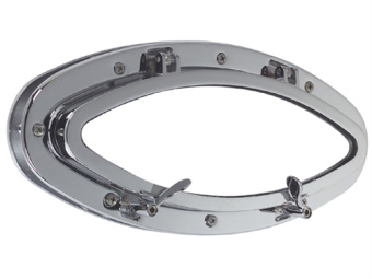 Foresti & Suardi 10B.25.C - Oval Porthole, Chrome-Plated Brass 10B