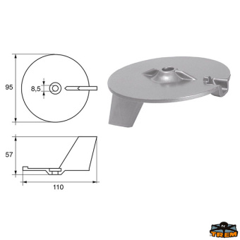 Trem L8146004 - Anodes For Engines Yamaha-Mariner