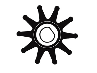 Jabsco 9200-0023B - Impeller B40.5xH19 Shaft 8 Single Flat 10-Blade