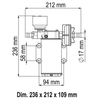 Marco UP6/E - Water Pressure System, 12/24v