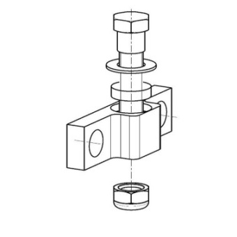 Lecomble & Schmitt 1206065 Honda 115 V Engine Adaptor Bracket
