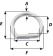 Wichard 6721 - D-Ring Stainless Steel 5 x 30 mm - 10 pieces Wichard 6721 - D-Ring Stainless Steel 5 x 30 mm - 10 pieces