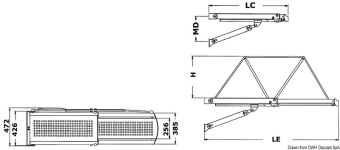 Osculati 42.620.51 - Bridge 20 Hydraulic Gangway 24 V