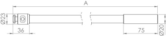 Osculati 46.826.17 - Palo Tendalino Flessibile 170cm