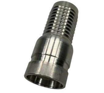 Parker 01176559AA 1-1/2" MPT × 1-1/2" Barb Adapter 316 Stainless Steel