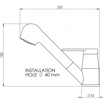 Mixer Tap With Pull-out Shower