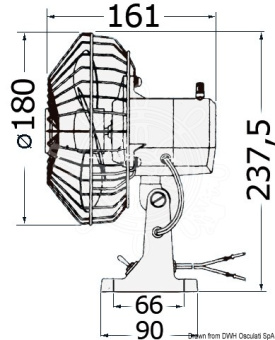 Osculati 16.706.12 - TMC Adjustable Fan 12 V