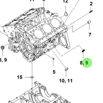 Bukh 15717-13113 - Tapered Plug for S270J Cylinder Blocks