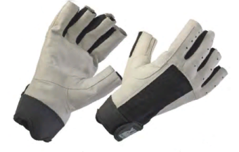 Plastimo 56096 - Amara Sailing Gloves black/grey, 5-finger Cut. Size M