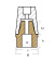 Tecnoseal Aluminium Radice Conical Prop Nut - Ø Shaft 30 mm