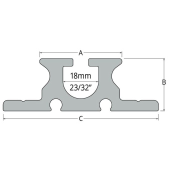 Ronstan RC1422-3.0 Series 42 Luff Groove Mast Track, 3m