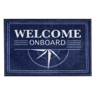 Marine Business Welcome Mat Blue