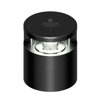 Lopolight 300-036-B-CD - Navigation Light 5nm 225° White, Masthead, Black Anodized