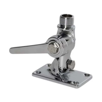 Scout PA-33 - Antenna Mounting Base 4-Way Chrome Brass