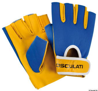 Osculati Leather Short Finger Sailing Gloves
