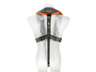 Besto 20427645 - Comfort Fit Life Jacket 180N Auto Harness Black/Orange
