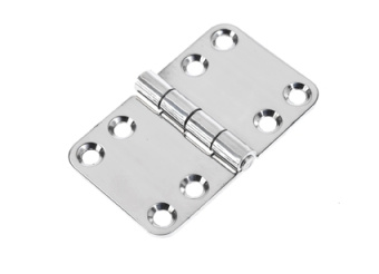 Rounded Corners Hinge ROCA 102x64 mm Stainless Steel