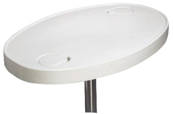 Osculati 48.417.90 - ABS Oval Table White 77x51 cm