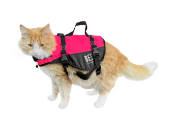 Besto 20429212 - Cat Buoyancy Aid Deluxe Pink/Black 3-7kg