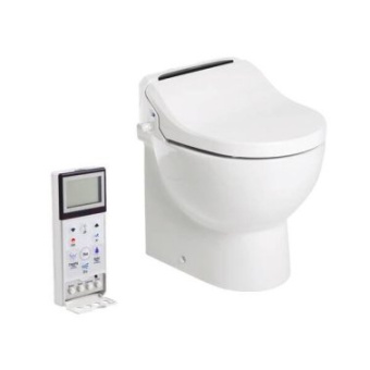 Tecma T-BRX012NW/U09C00 - 12V E-Breex Marine Toilet with Bidet Functrion Black Touch SFT Panel