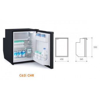 Vitrifrigo 0400-0488 - Black Refrigerator C51I CHR