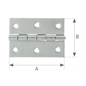 Butt Hinges 60x30 mm
