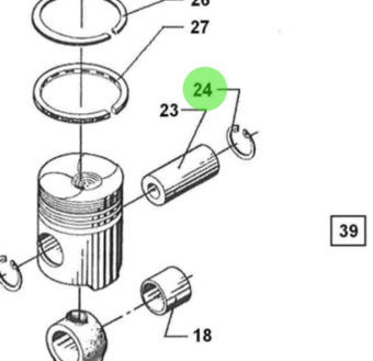 Bukh 522A0032 - Circlip 32 DIN 472 for DV24RME, DV29RME, DV32, DV36, and DV48 Engines