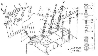 Nanni Diesel 970313508 - KIT HOLDER,NOZZLE for N3.30