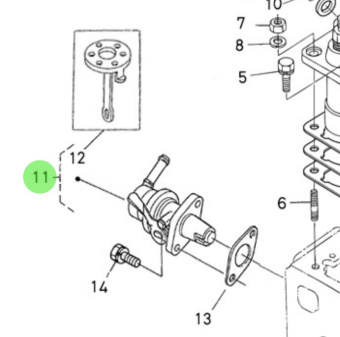Nanni Diesel 970307768 - Fuel Pump Assembly for Injection Feed Pump System