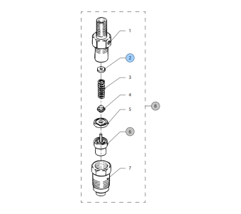 Vetus STM1383 - Shim 1.5 for Nozzle Holder