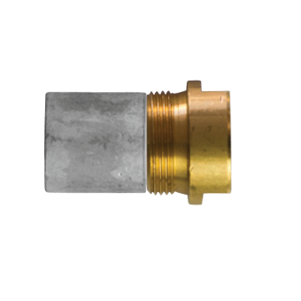 Tecnoseal 02011T/98 - AIFO-FTP Pencil Anode Ø20 L.20 Complete With Brass Plug Th. 28X1,5