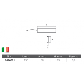 Tecnoseal Zinc Suspended Anode
