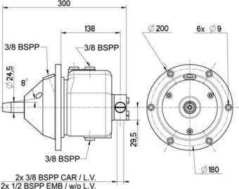 Lecomble & Schmitt Steering Pump 115CT 115cc/Revolution