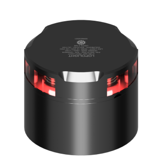 Lopolight 201-014-B-CD - Navigation Light 2NM 360° Red, Black W/Connector & Alu-Base (CD)