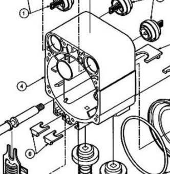 Flojet 20896000A - Flange / Housing Kit for Quad Pumps
