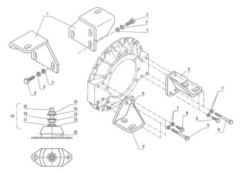 Nanni Diesel 95310404 - ENGINE MOUNT for 4.330TDI